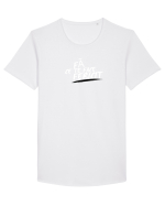 Fă ce te face fericit  Tricou mânecă scurtă guler larg Bărbat Skater