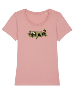 Leneș  Tricou mânecă scurtă guler larg fitted Damă Expresser