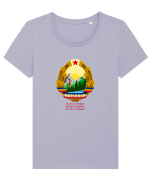 Nu știi, te invățăm, Nu poți, te ajutăm, Nu vrei, te obligăm. Tricou mânecă scurtă guler larg fitted Damă Expresser