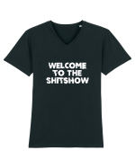 Welcome to the shitshow Tricou mânecă scurtă guler V Bărbat Presenter