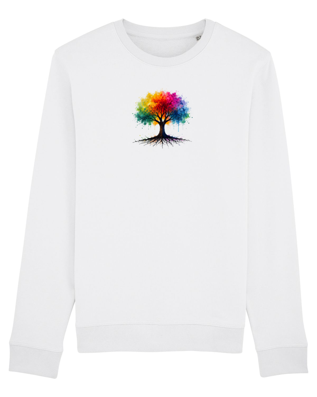 Bluză mânecă lungă Unisex Rise White