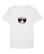 Munte -calatorii Tricou mânecă scurtă guler larg Bărbat Skater