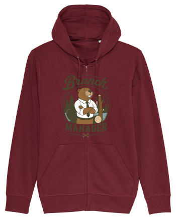 Branch Manager Beaver Office Work Corporate Manager Humor Burgundy