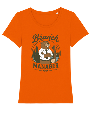 Branch Manager Beaver Office Work Corporate Manager Humor Bright Orange