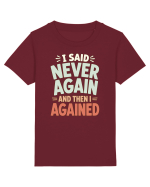 Bad Decisions Repeating Mistakes Regret Relatable Humor Tricou mânecă scurtă  Copii Mini Creator