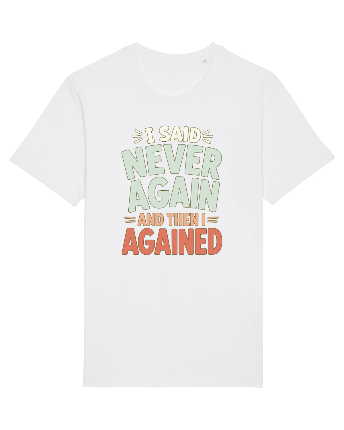 Tricou mânecă scurtă Unisex Rocker White