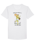 Life is too short to not dilly-dally Tricou mânecă scurtă guler larg Bărbat Skater