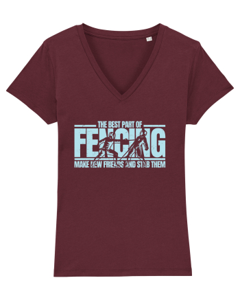 The Best Part of Fencing Burgundy