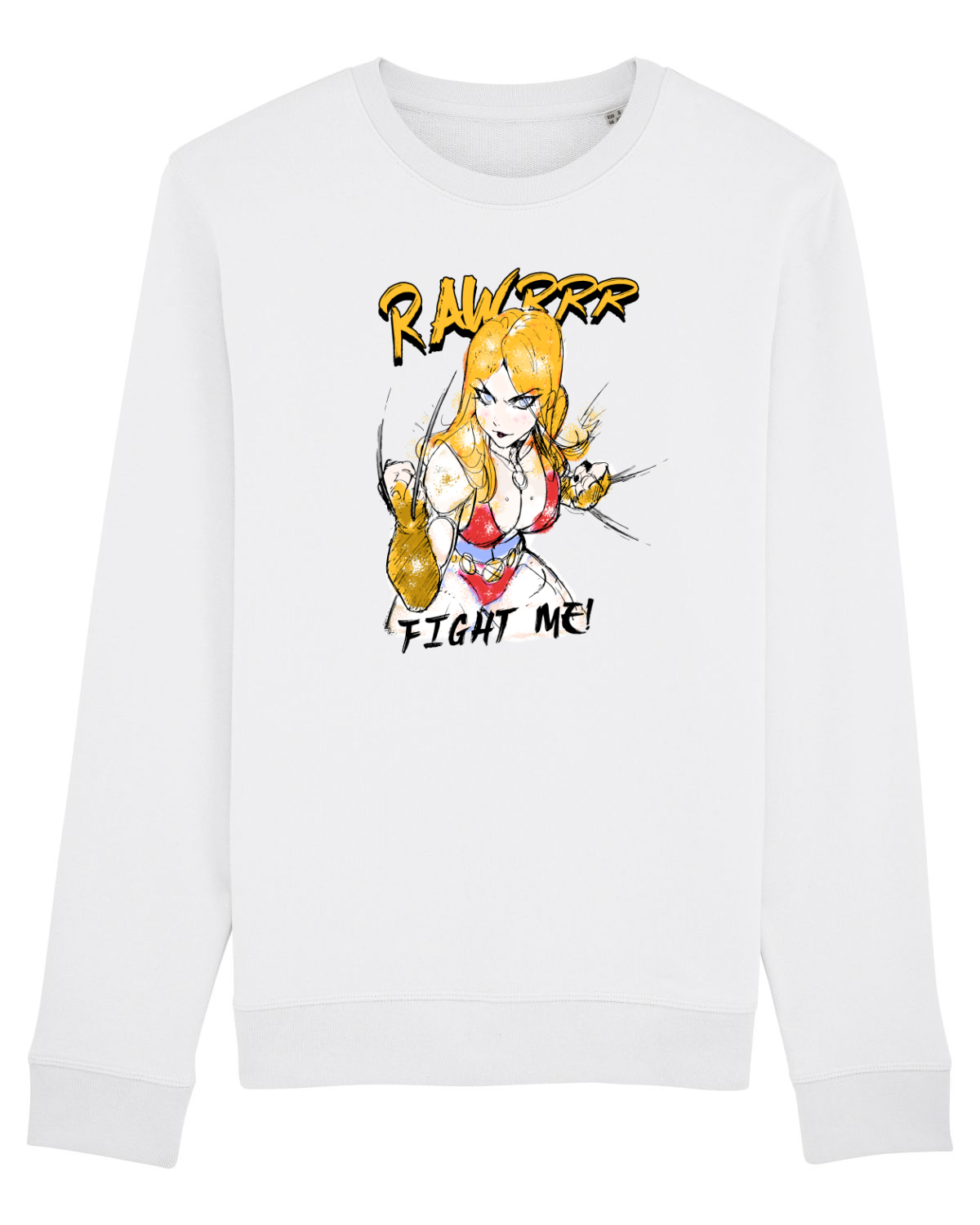 Bluză mânecă lungă Unisex Rise White