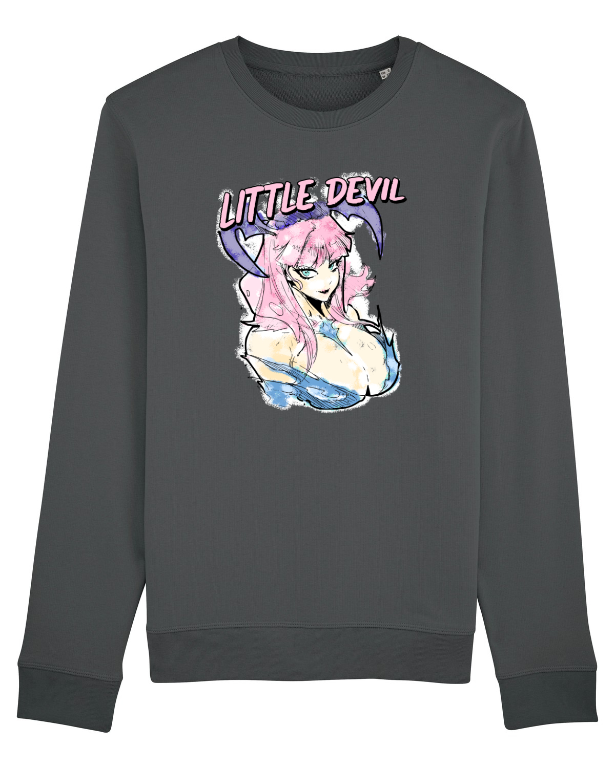 Bluză mânecă lungă Unisex Rise Anthracite