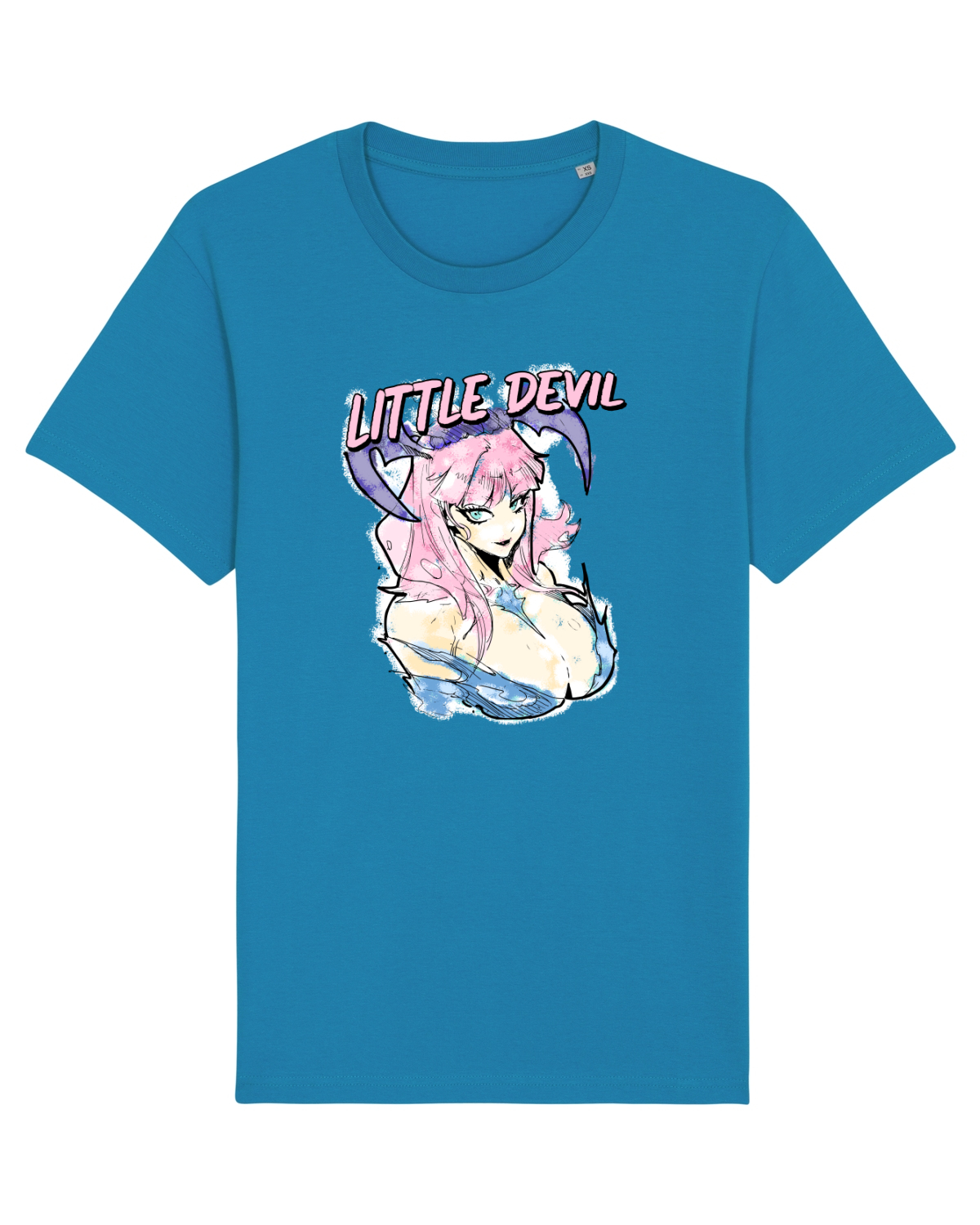 Tricou mânecă scurtă Unisex Rocker Azur