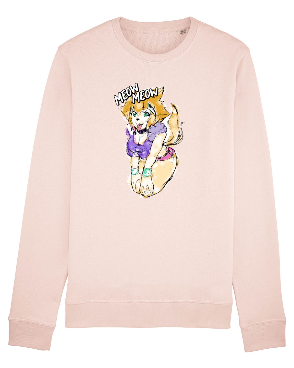 Bluză mânecă lungă Unisex Rise Candy Pink