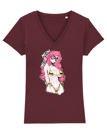 Meow Meow Burgundy