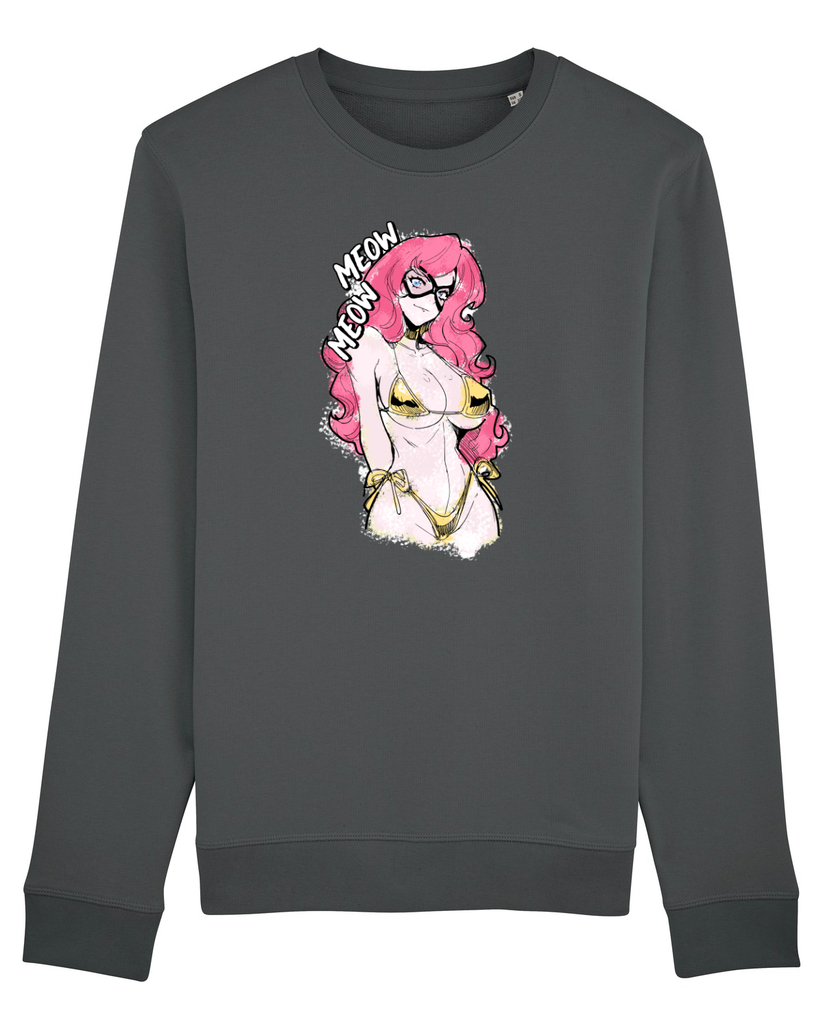 Bluză mânecă lungă Unisex Rise Anthracite