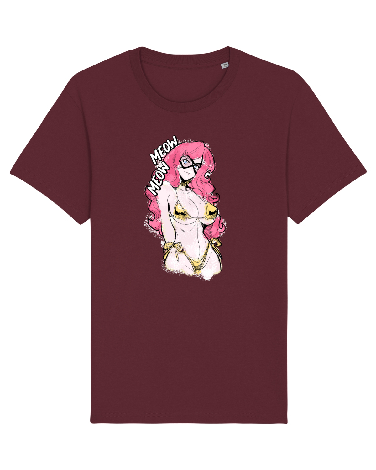 Tricou mânecă scurtă Unisex Rocker Burgundy