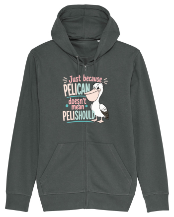 Funny Pelican Pun for Bird Fans Birdwatchers Pelishould Anthracite