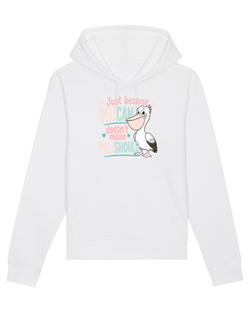 Funny Pelican Pun for Bird Fans Birdwatchers Pelishould White