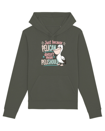 Funny Pelican Pun for Bird Fans Birdwatchers Pelishould Khaki