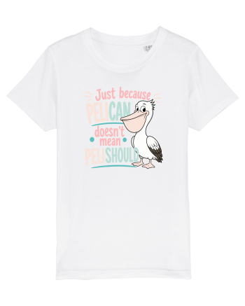 Funny Pelican Pun for Bird Fans Birdwatchers Pelishould White