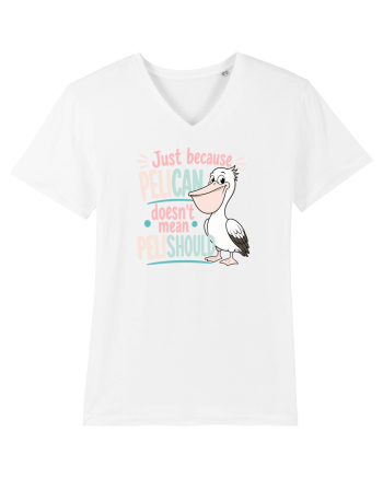 Funny Pelican Pun for Bird Fans Birdwatchers Pelishould White