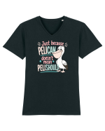 Funny Pelican Pun for Bird Fans Birdwatchers Pelishould Tricou mânecă scurtă guler V Bărbat Presenter