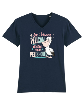 Funny Pelican Pun for Bird Fans Birdwatchers Pelishould French Navy