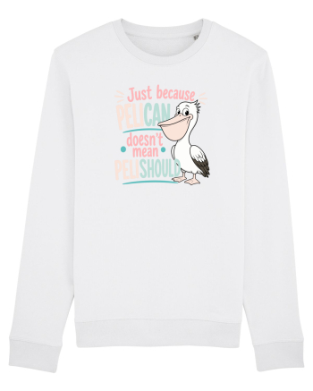 Funny Pelican Pun for Bird Fans Birdwatchers Pelishould Bluză mânecă lungă Unisex Rise