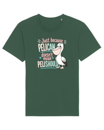 Funny Pelican Pun for Bird Fans Birdwatchers Pelishould Bottle Green