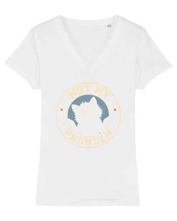 Not My Problem – Pisică Nepăsătoare White