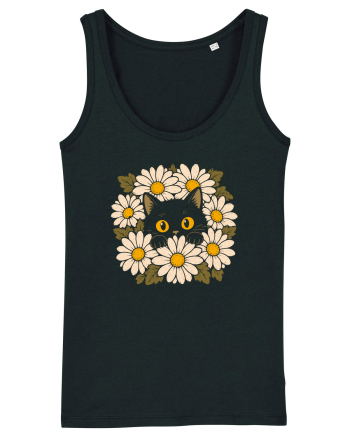 Curiosity in Full Bloom – Pisica dintre Margarete Black