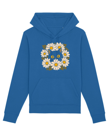 Curiosity in Full Bloom – Pisica dintre Margarete Royal Blue