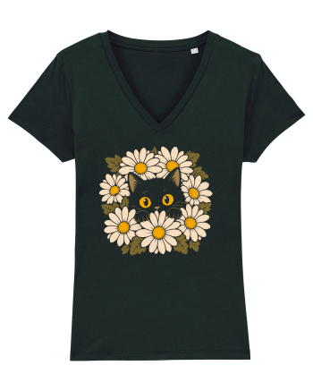Curiosity in Full Bloom – Pisica dintre Margarete Black