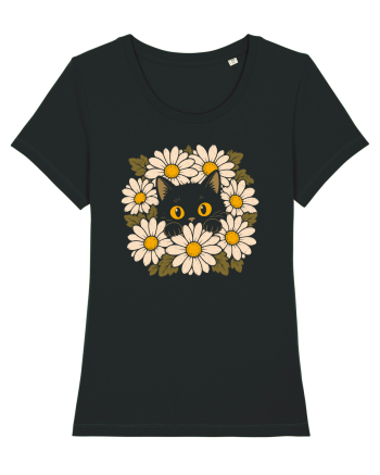 Curiosity in Full Bloom – Pisica dintre Margarete Black