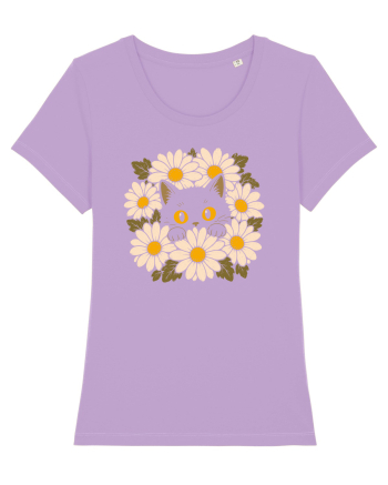 Curiosity in Full Bloom – Pisica dintre Margarete Lavender Dawn