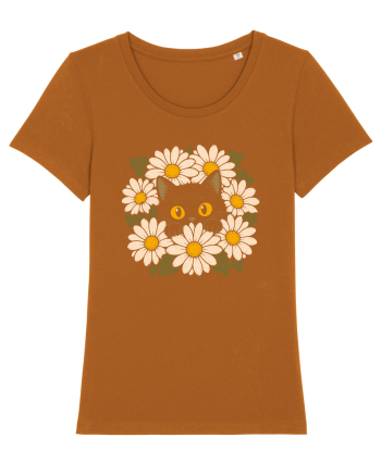 Curiosity in Full Bloom – Pisica dintre Margarete Roasted Orange