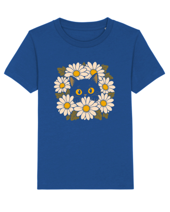 Curiosity in Full Bloom – Pisica dintre Margarete Majorelle Blue