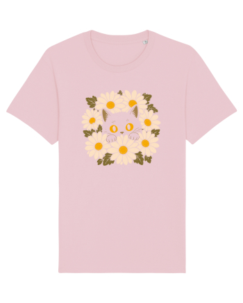 Curiosity in Full Bloom – Pisica dintre Margarete Cotton Pink