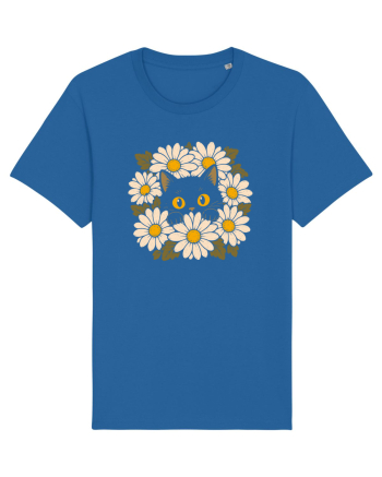 Curiosity in Full Bloom – Pisica dintre Margarete Royal Blue