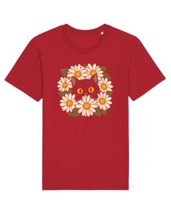 Curiosity in Full Bloom – Pisica dintre Margarete Red