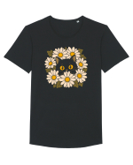 Curiosity in Full Bloom – Pisica dintre Margarete Tricou mânecă scurtă guler larg Bărbat Skater