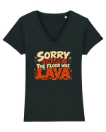 Sorry I’m Late Tricou mânecă scurtă guler V Damă Evoker