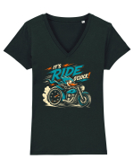 It’s Ride O’Clock Tricou mânecă scurtă guler V Damă Evoker