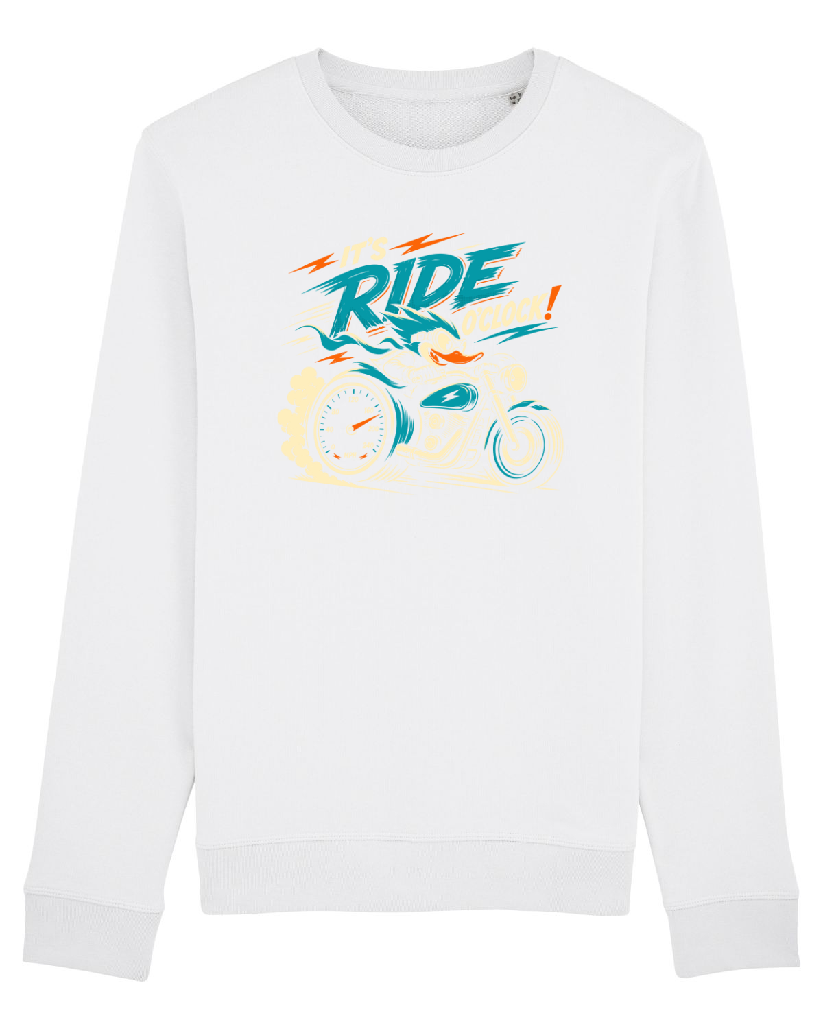 Bluză mânecă lungă Unisex Rise White