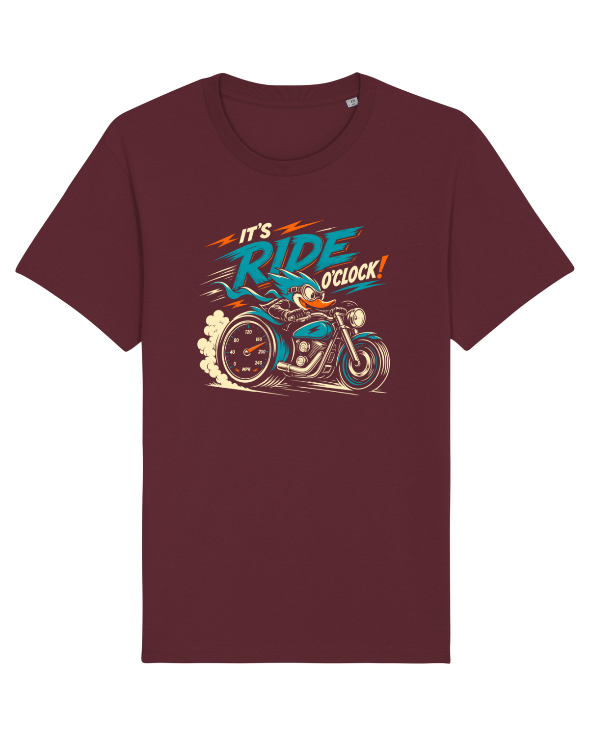 Tricou mânecă scurtă Unisex Rocker Burgundy