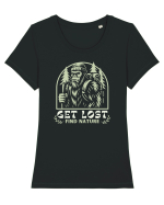Get Lost – Find Nature Tricou mânecă scurtă guler larg fitted Damă Expresser
