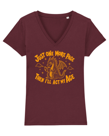 Just One More Page – Then I’ll Act My Age Burgundy