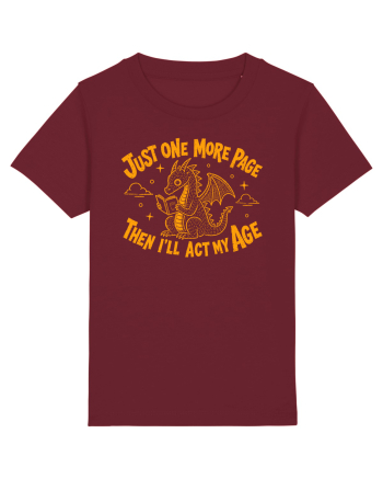 Just One More Page – Then I’ll Act My Age Burgundy