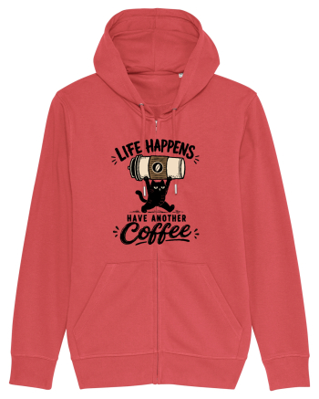 Life Happens – Have Another Coffee Carmine Red