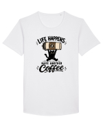 Life Happens – Have Another Coffee Tricou mânecă scurtă guler larg Bărbat Skater