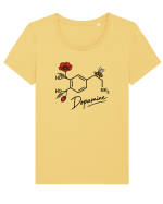 Dopamine – The Chemistry of Happiness Tricou mânecă scurtă guler larg fitted Damă Expresser